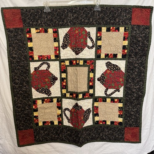 Patchwork tea pot lap - patchwork, throw