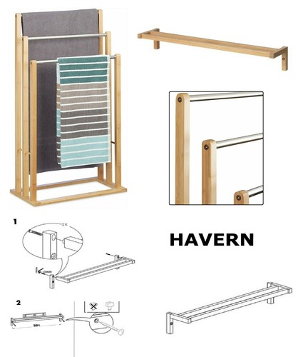 Bamboo wooden towel - towel, organizer