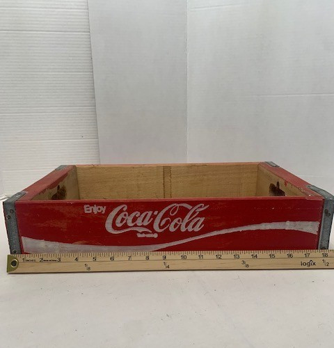 Vintage coca cola wooden crate - coca,