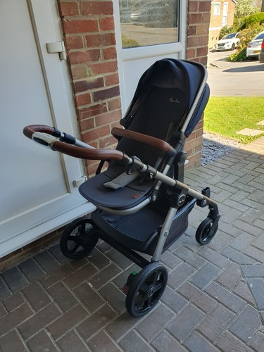 Silver cross wave tandem pram - silver,