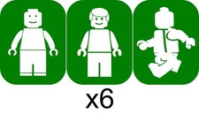 18 x Lego People Body Art And