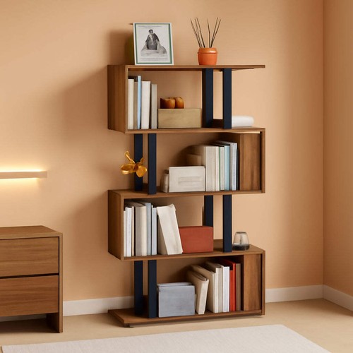 Shaped tier bookshelf - shaped,