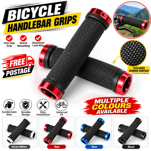 Mtb bike grips double lock - bike, on