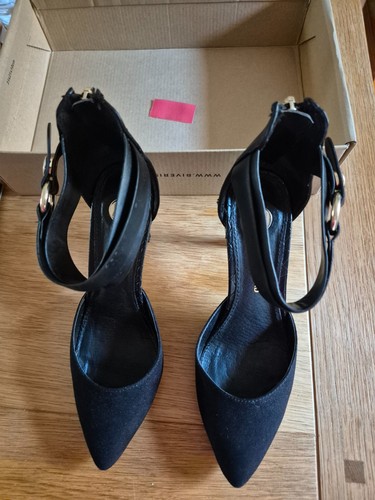 Ladies shoes black high - ladies, heel