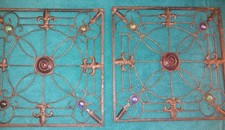 Decorative PAIR WROUGHT IRON