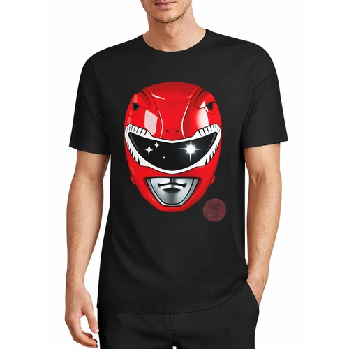 Red power ranger tee - red,