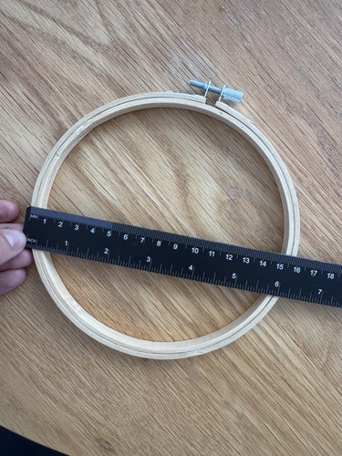 Wooden embroidery hoop 16cm - hoop,,