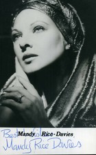 MANDY RICE-DAVIES Signed Photo