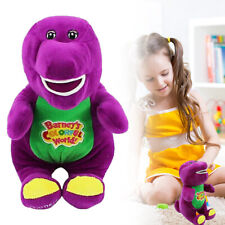 12" Barney Musical Toy The Dinosaur Sing I LOVE YOU Song Purple Plush Doll Gift