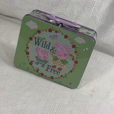 Peppa Pig Metal Lunchbox. Storage Container. Snack Box
