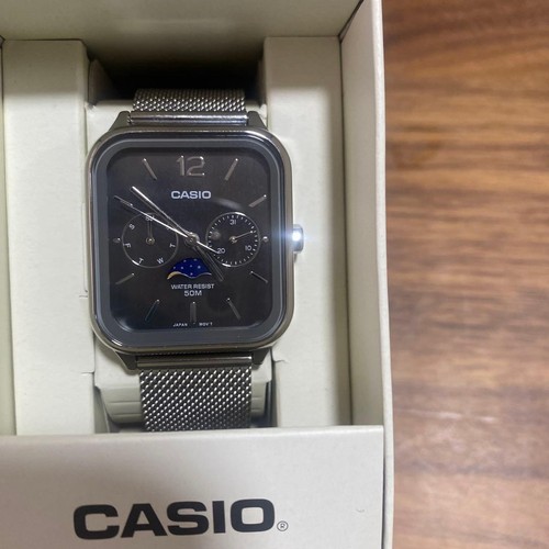 Casio watch men analog moon - watch,