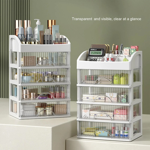 Portable clear makeup case - portable,