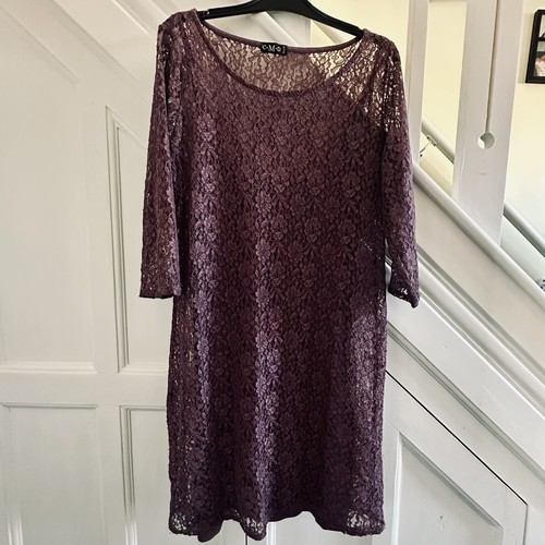 Purple lace dress with - lace,