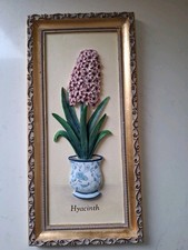 M&S Hyacinth Wall Plaque Pink