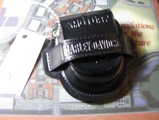 New Harley-Davidson Black Leather Pocket Watch Belt Holder Case (no watches)