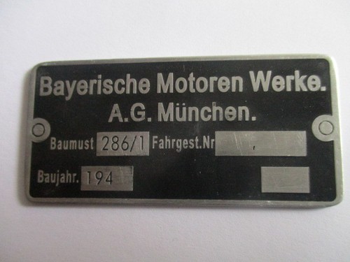 Nameplate shield bmw - bmw, r75