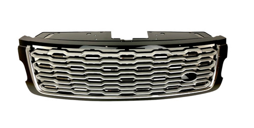 Front grille black chrome - front,