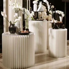 Folding round paper pedestal - round,
