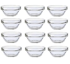 12 Glass Dip Bowls Luminarc