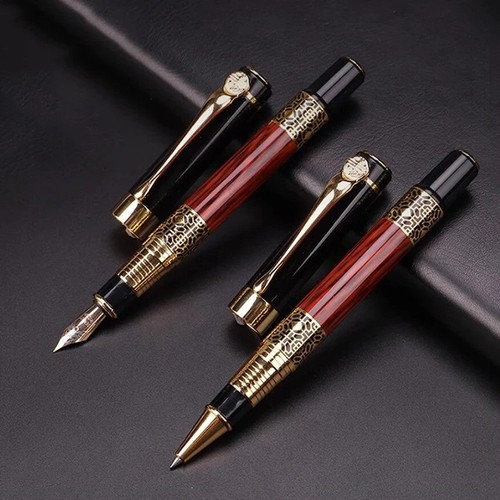 Luxury fountain pen black - pen,