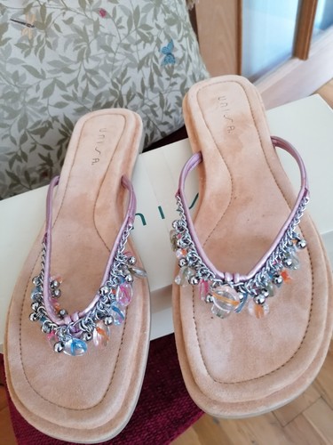 Unisa pink beaded square - beaded, toe
