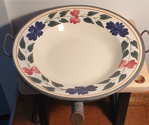 Antique hand painted pewter - antique,