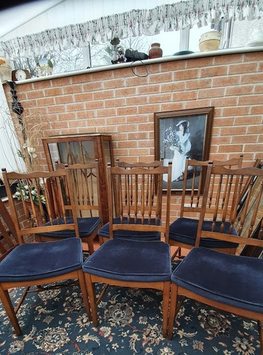 Vintage dining chairs set of - ,