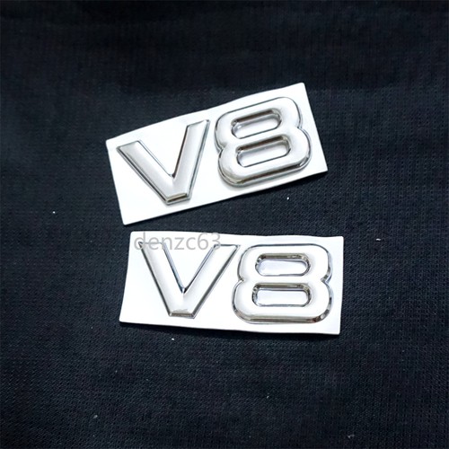 Chrome silver small v8 - chrome,
