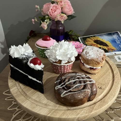 Fake cakes set 6 assorted - set, of