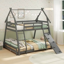 Twin Over Queen Bunk Bed House