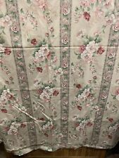 6 Metres Vintage Floral Cotton Fabric Regency? Stripe Curtains X120cm (sd3