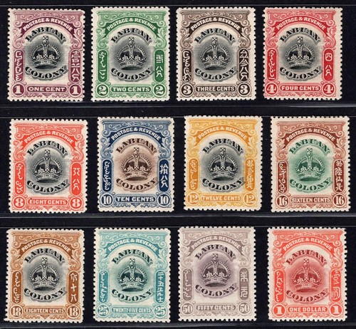Labuan 1902 set 1 - labuan-1902-03, $1