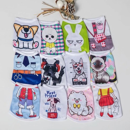 Small dog shirt vest pet - small,