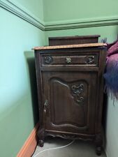 Two Antique Marble Bedside Tables