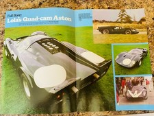 LOLA QUAD CAM ASTON MARTIN MICHAEL BOWLER POSTER ADVERT A4 X 2 SIZE O