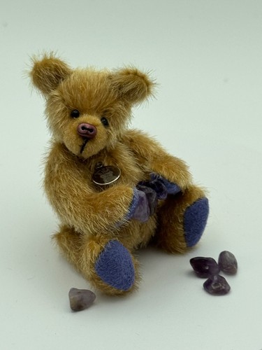 Handmade miniature teddy bear - handmade,