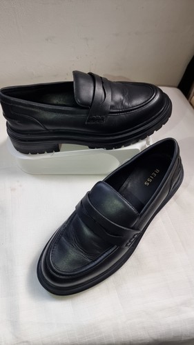 Reiss adele black leather - reiss,