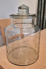 Huge Glass Lidded Biscuit Jar