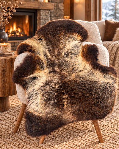 Genuine sheepskin rug - genuine,