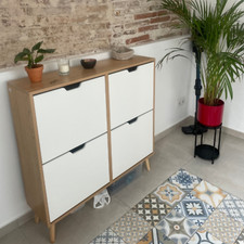 Narrow Shoe Storage Cabinet