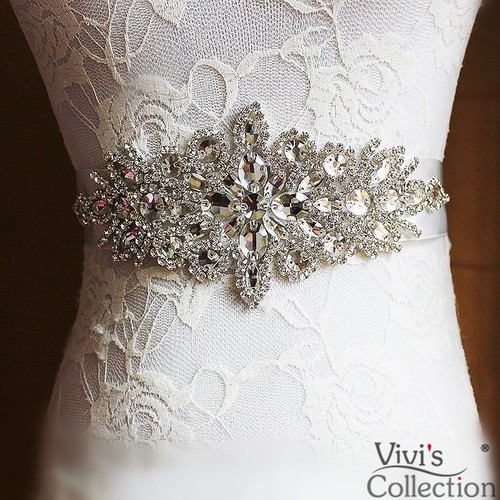 Crystal belt bridal - crystal,