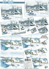 Christmas Winter Snow Scene A4