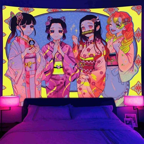 Anime cute girl blacklight - anime,