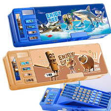 Brainrot Roblox Game Pencil Case Combination Lock Pen Sharpener Pencil Box