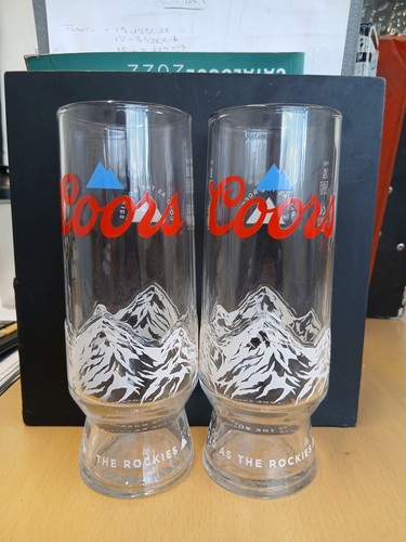 Coors pint glasses - pint,