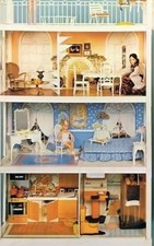 Original 1980s Sindy’s Three Level Doll’s House With Assembly Instructions