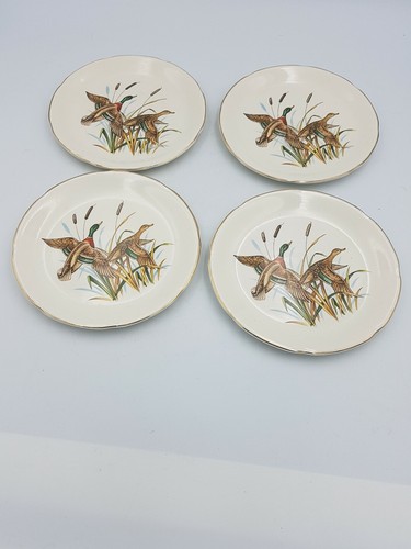 Vintage retro flying mallard - flying,
