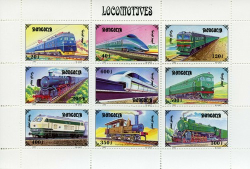 Locomotives train railways - , 9