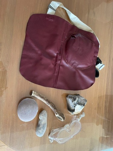 Primitive flint knapping