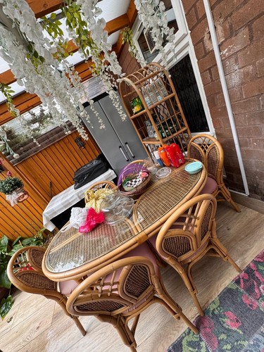 Bamboo chairs and table for - bamboo,